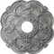 Ekena Millwork Rotherham Medallion (Canopies up to 3 1/2"), 18"OD x 3 1/2"ID x 1 1/2"P, Ultra Pure White Crackle CM17ROUWC - alternate 1